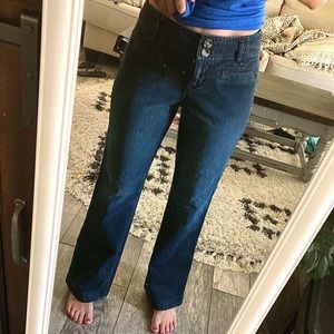 ❤️ Ann Taylor Petite Curvy Wide Leg Jeans- 4p